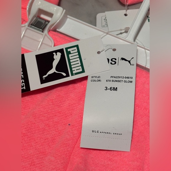 Puma Kids Pink Sweatshirt and Pants Set 3-6 months - Picture 4 of 4